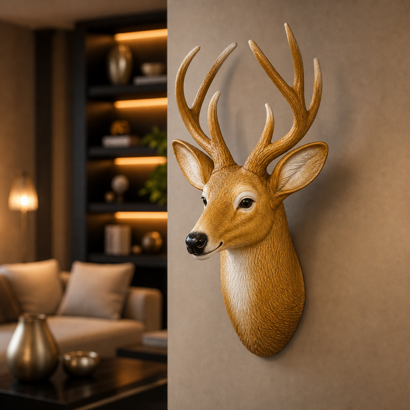 Elegant Deer Head Wall Decor - Image 2