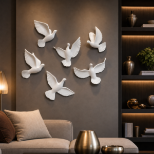 3D Resin Flying Birds Wall Decor